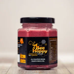 Miere polifloră cremoasă cu Coacăze Negre ecologică - 250 g